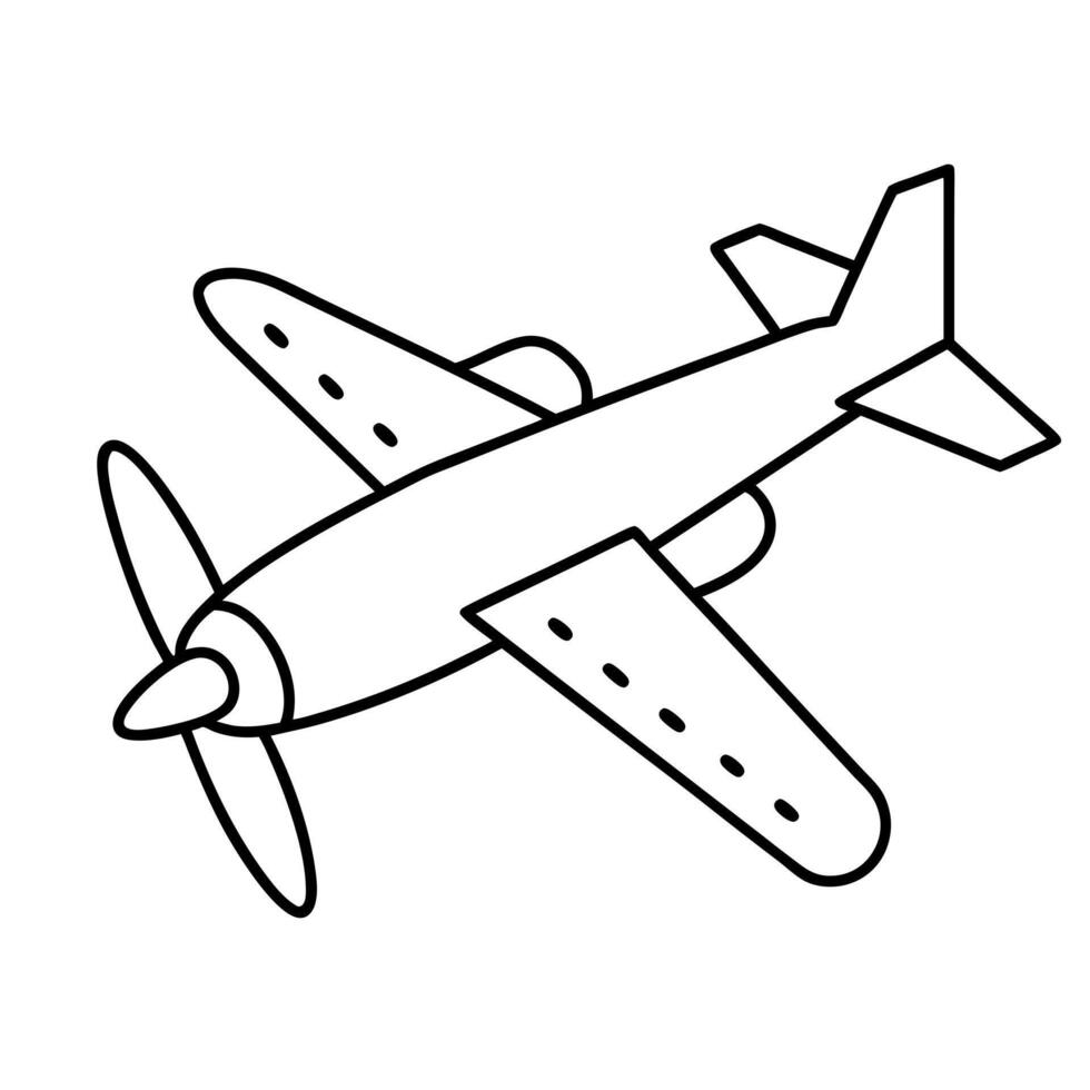 skywriting plane silhouette illustration, illustration line art vector
