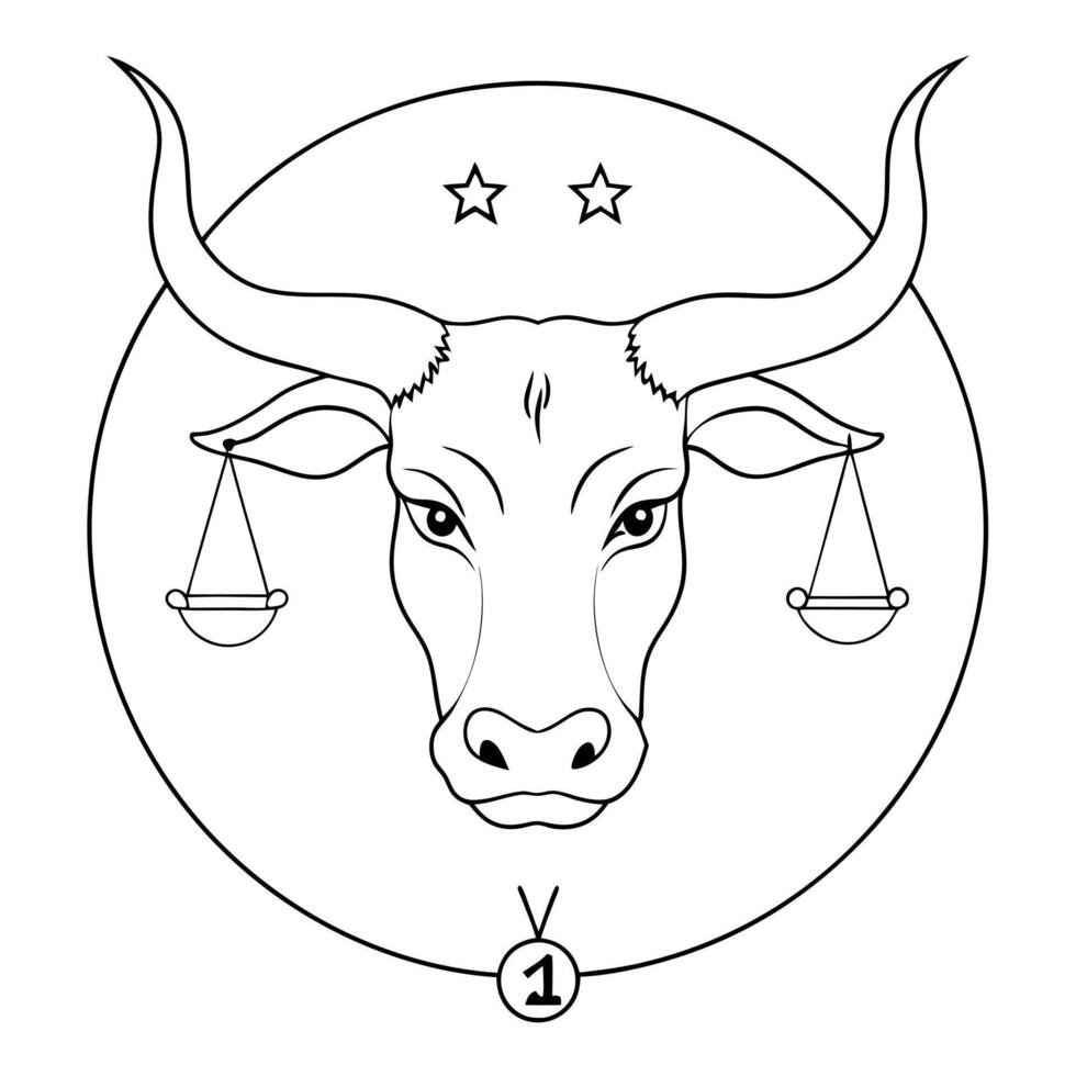 zodiac, illustration line art vector