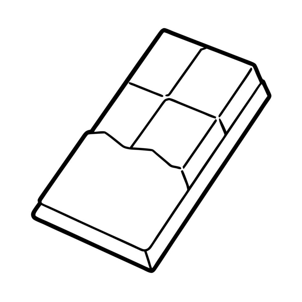 chocolate, illustration line art vector