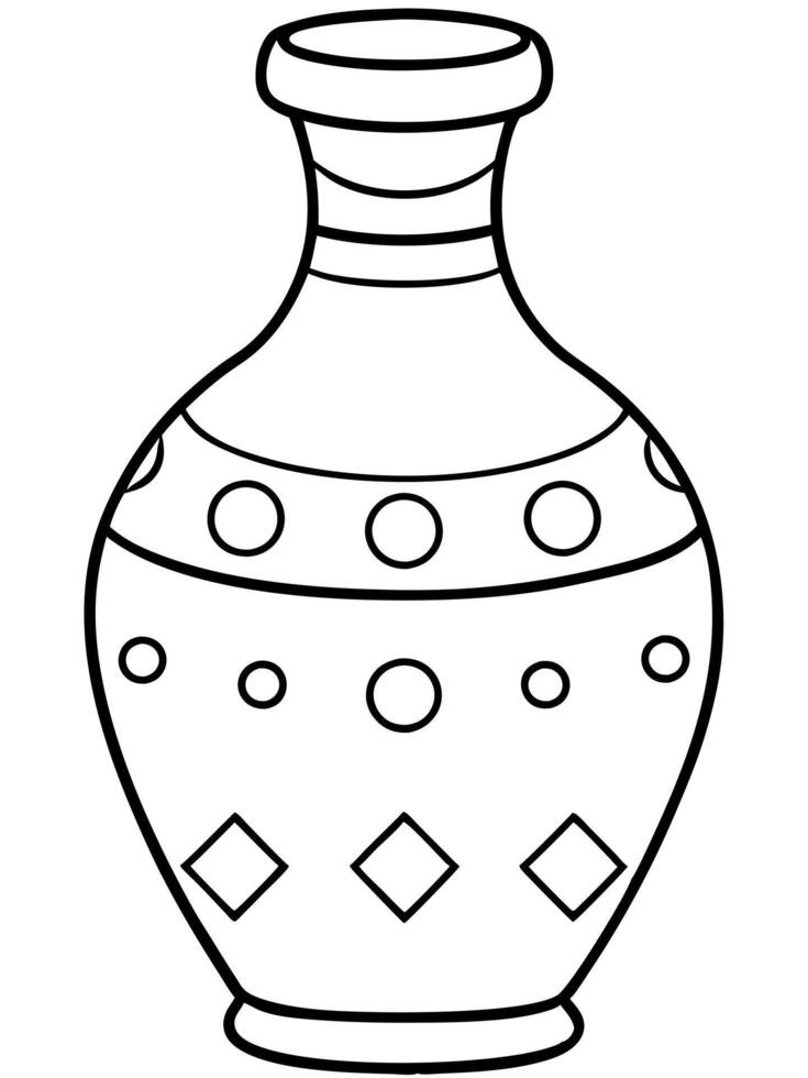 majic jar line art coloring book for adults, coloring book, illustration line art vector