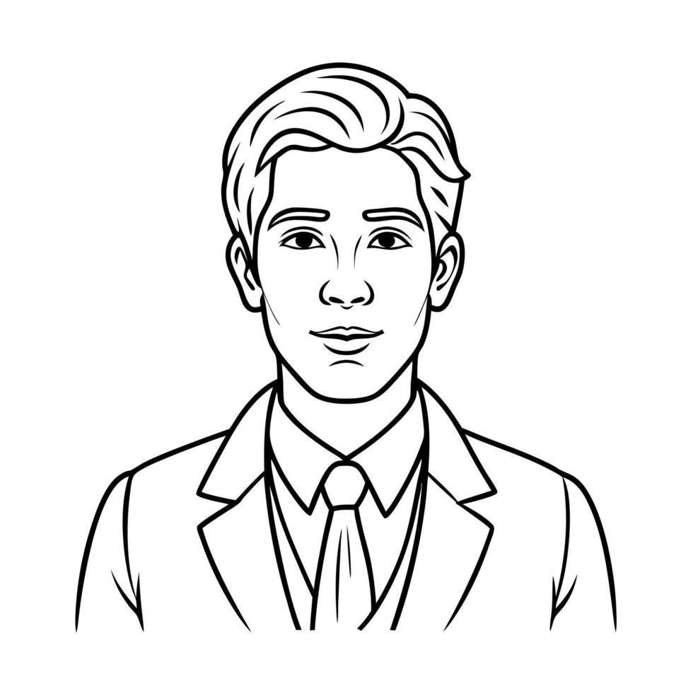 hero talk, illustration line art vector