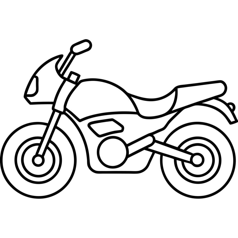 motor bike illustration line art line art on white background, illustration line art vector