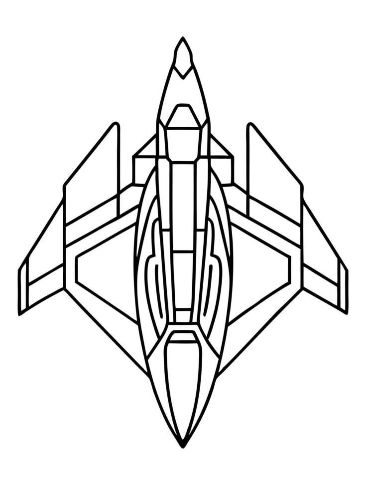 top down view of a terran space fighter spaceship, game design concept in the style of starcraft 2, vector
