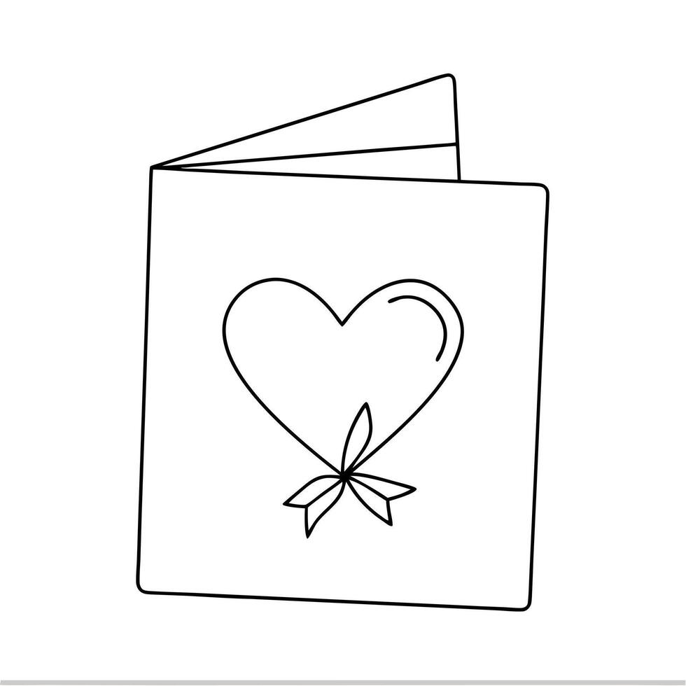 card, illustration line art vector