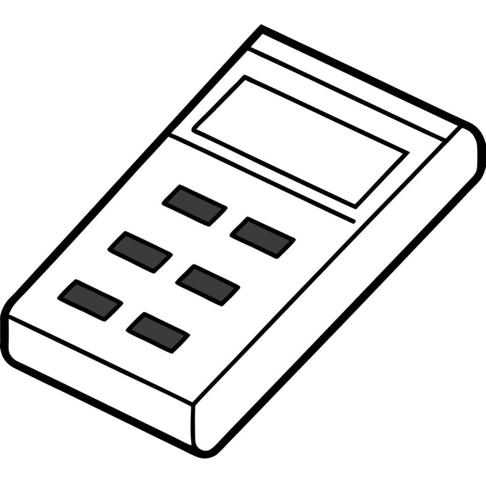 calculator, illustration line art vector