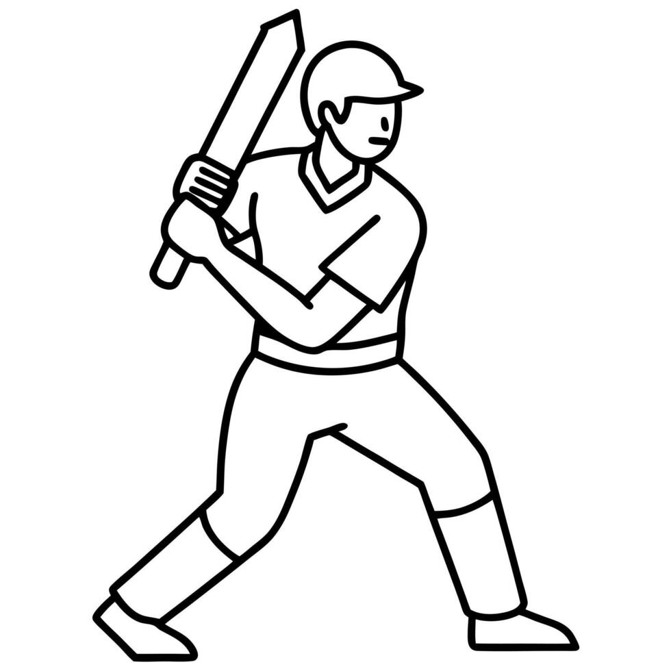 cricket white background, illustration line art vector