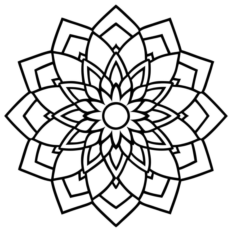 3d rendering of dynamic and modern round ornament decorative pattern in oriental style mandala vector
