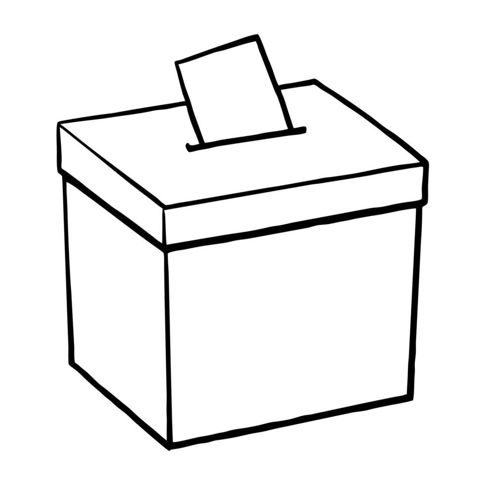 vote, illustration line art vector