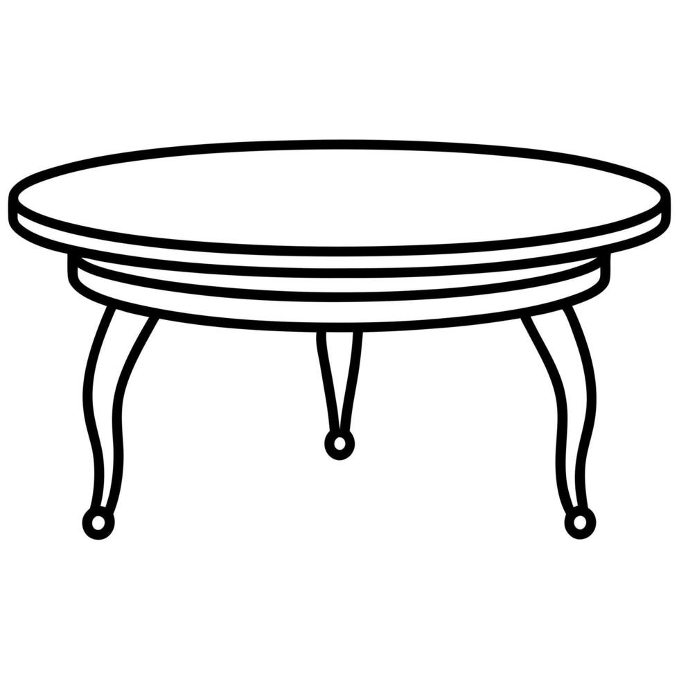 a beaver creek coffee table silhouette design, illustration line art vector