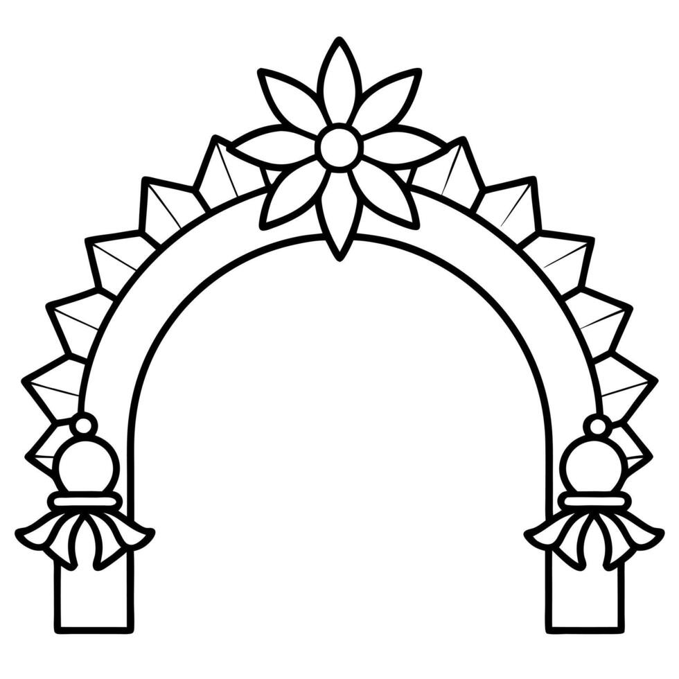 weihnachten swibbogen, illustration line art vector
