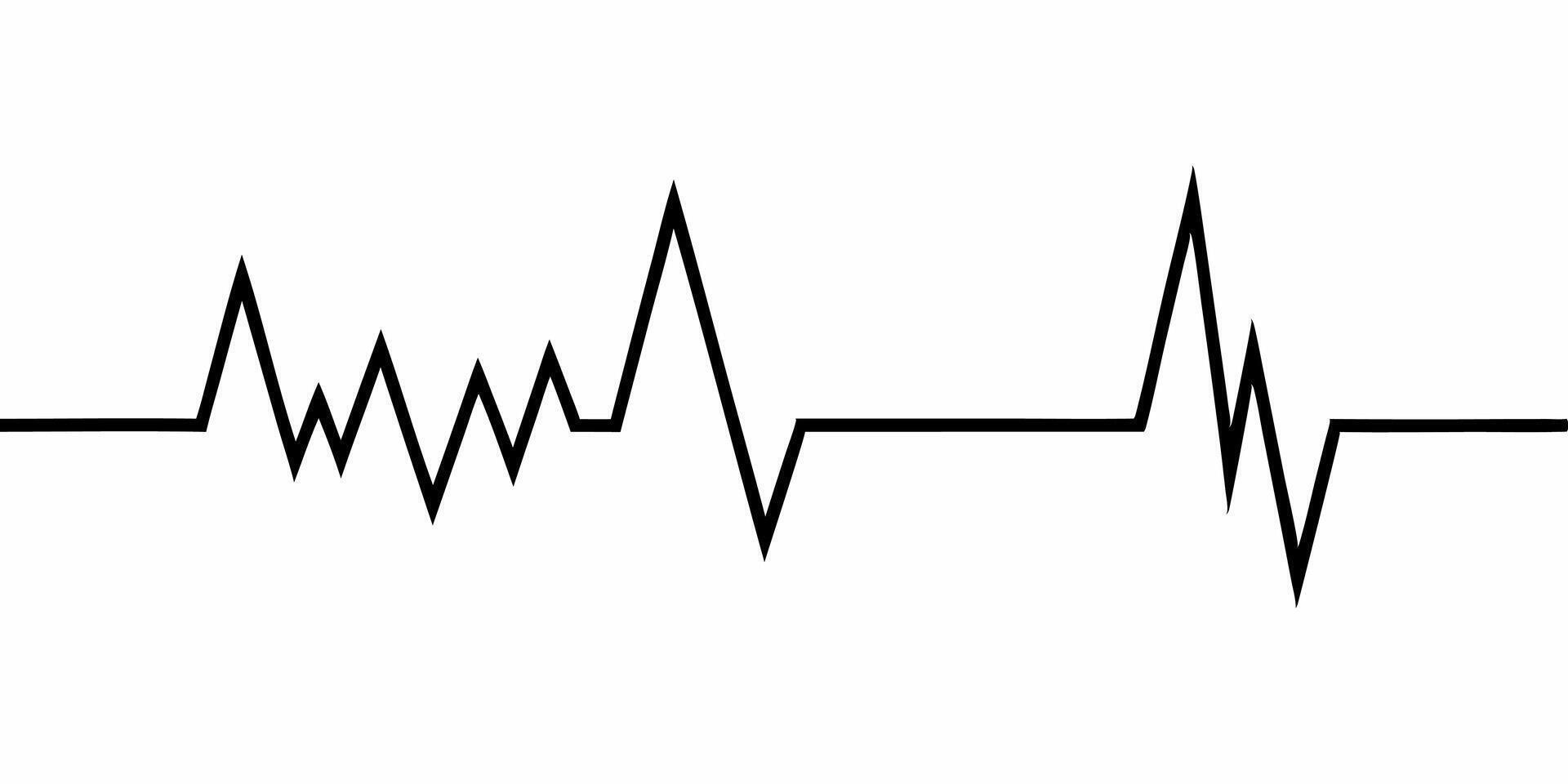 a ekg line, illustration line art vector