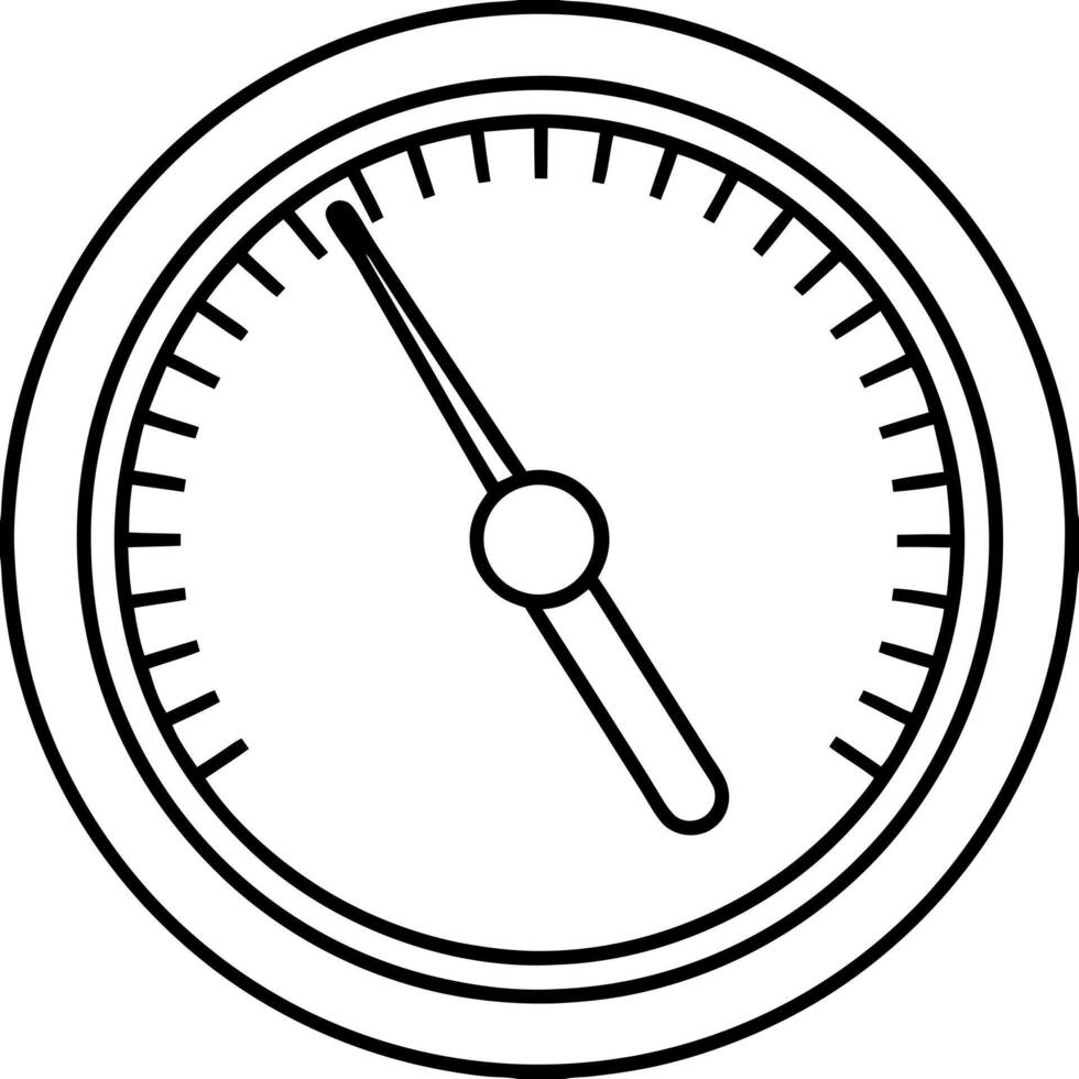 the barometer, illustration line art vector