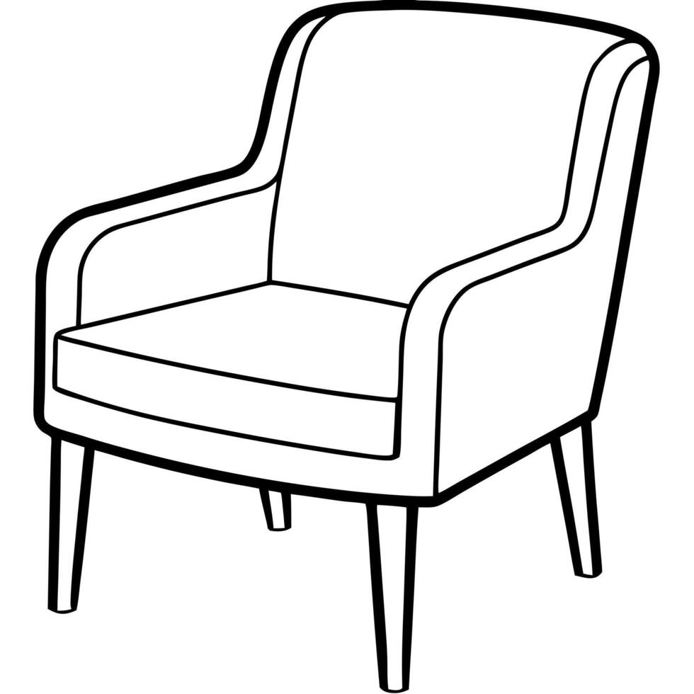 chair, illustration line art vector