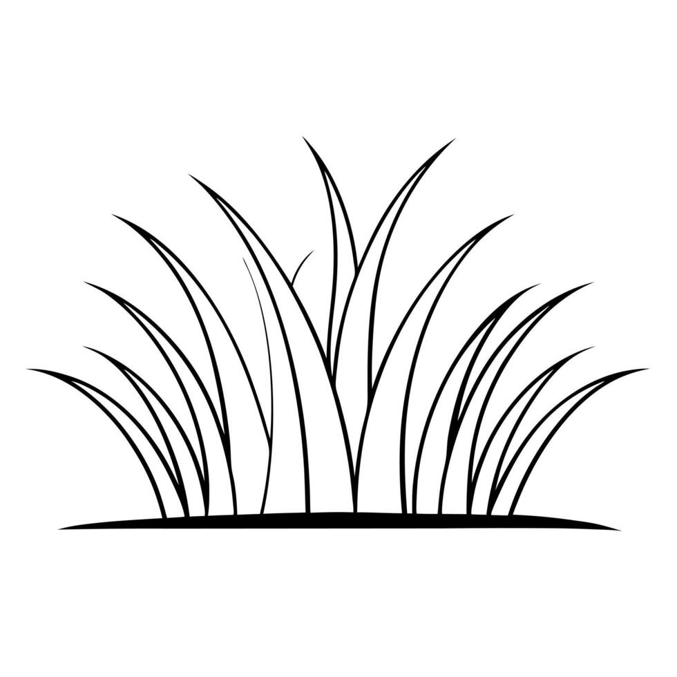 grass, illustration line art vector
