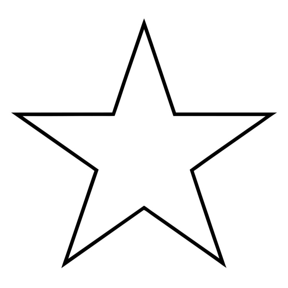 star, illustration line art vector