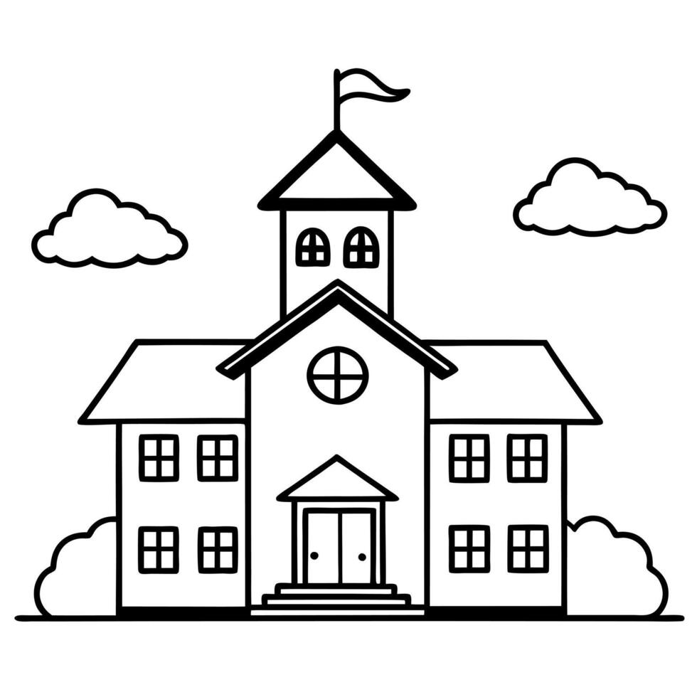 elementary, illustration line art vector