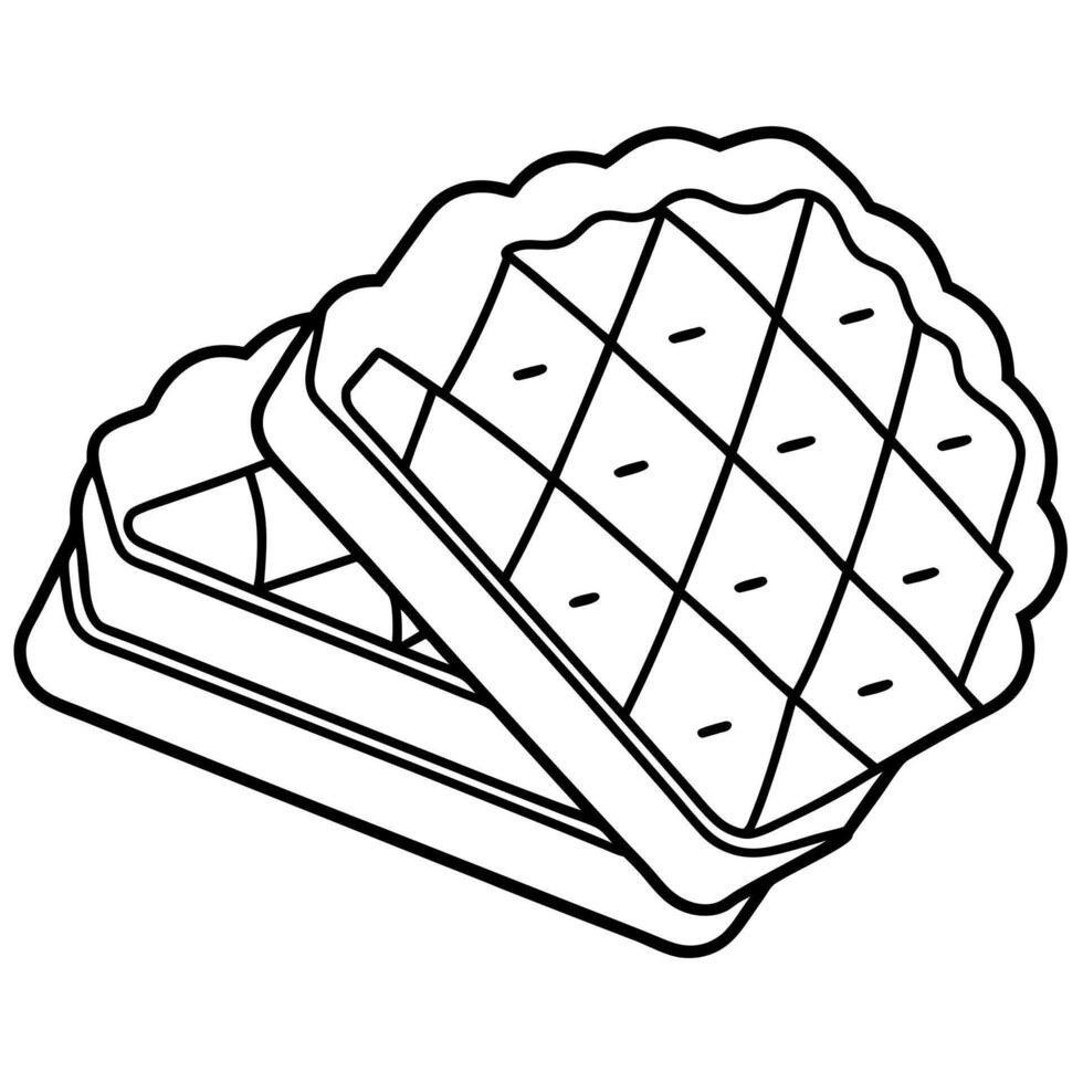 obleas, illustration line art vector