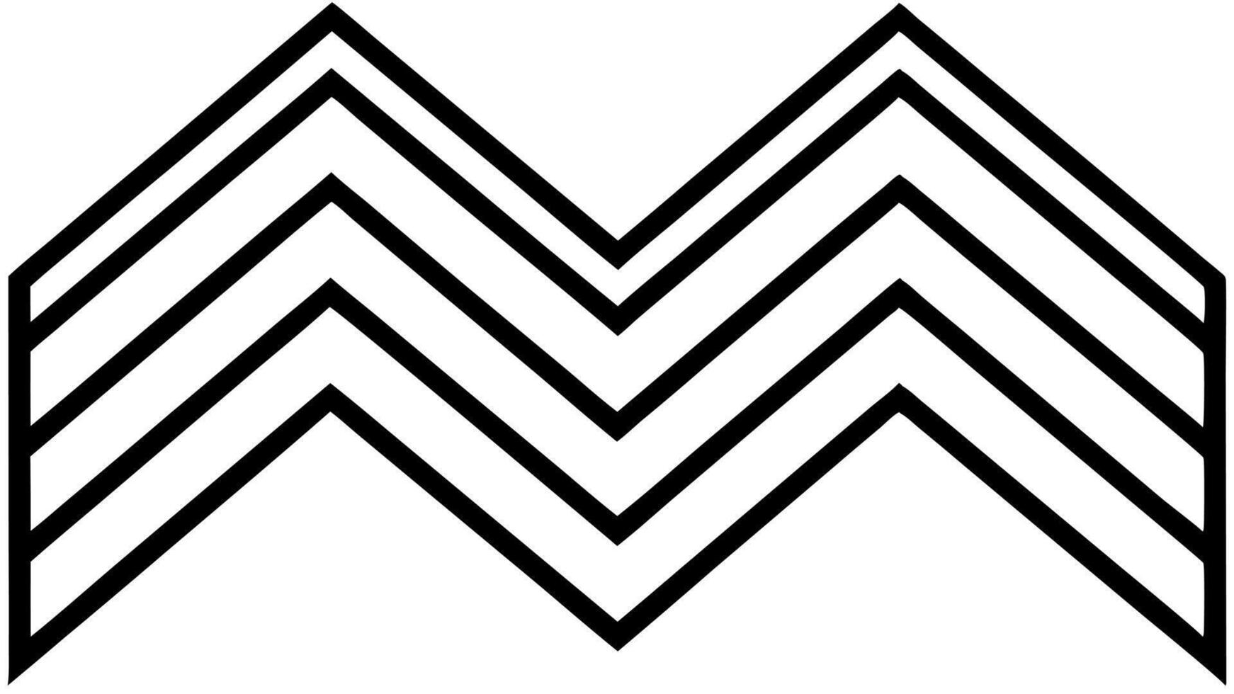A black and white chevron logo vector