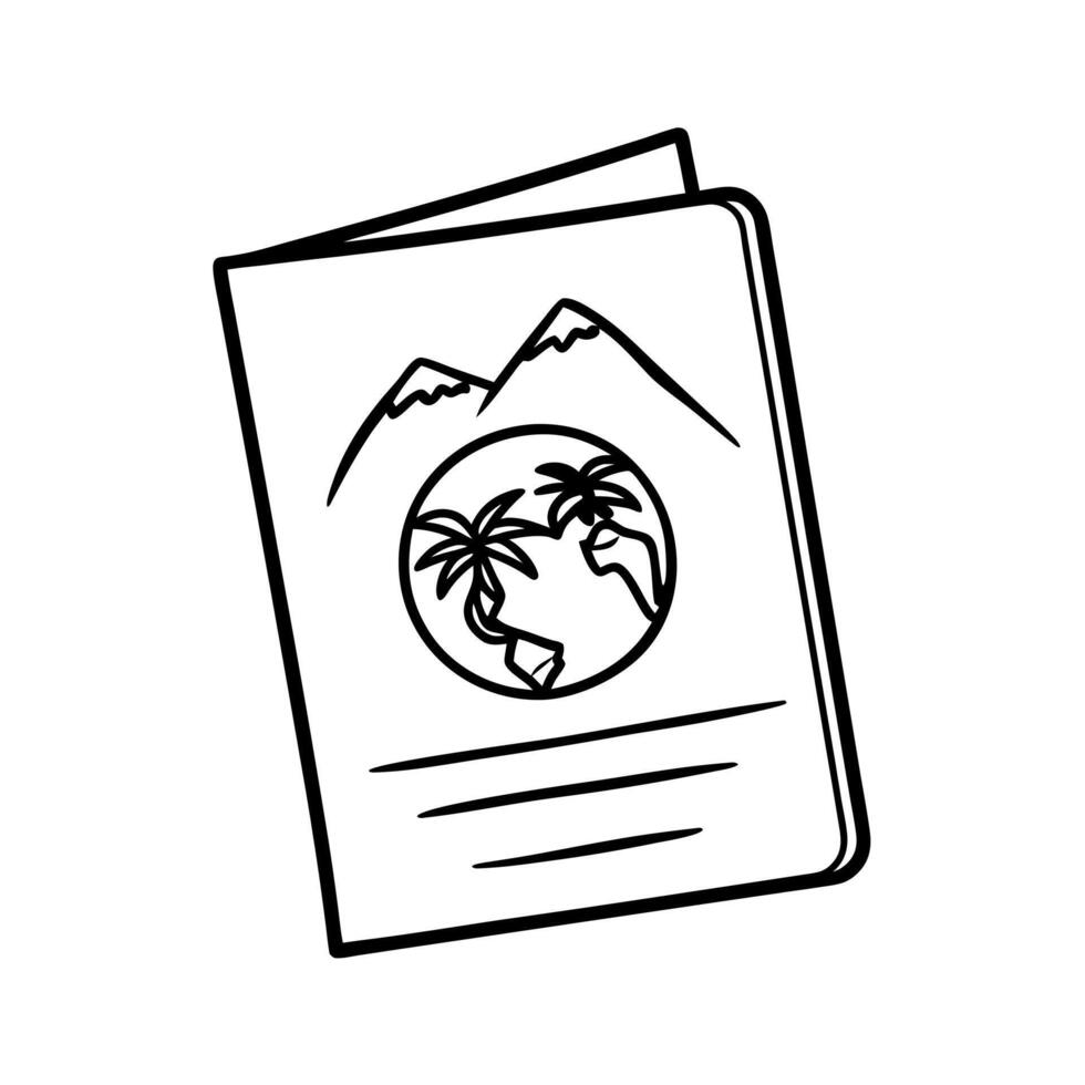 Travel passport icon illustration design vector