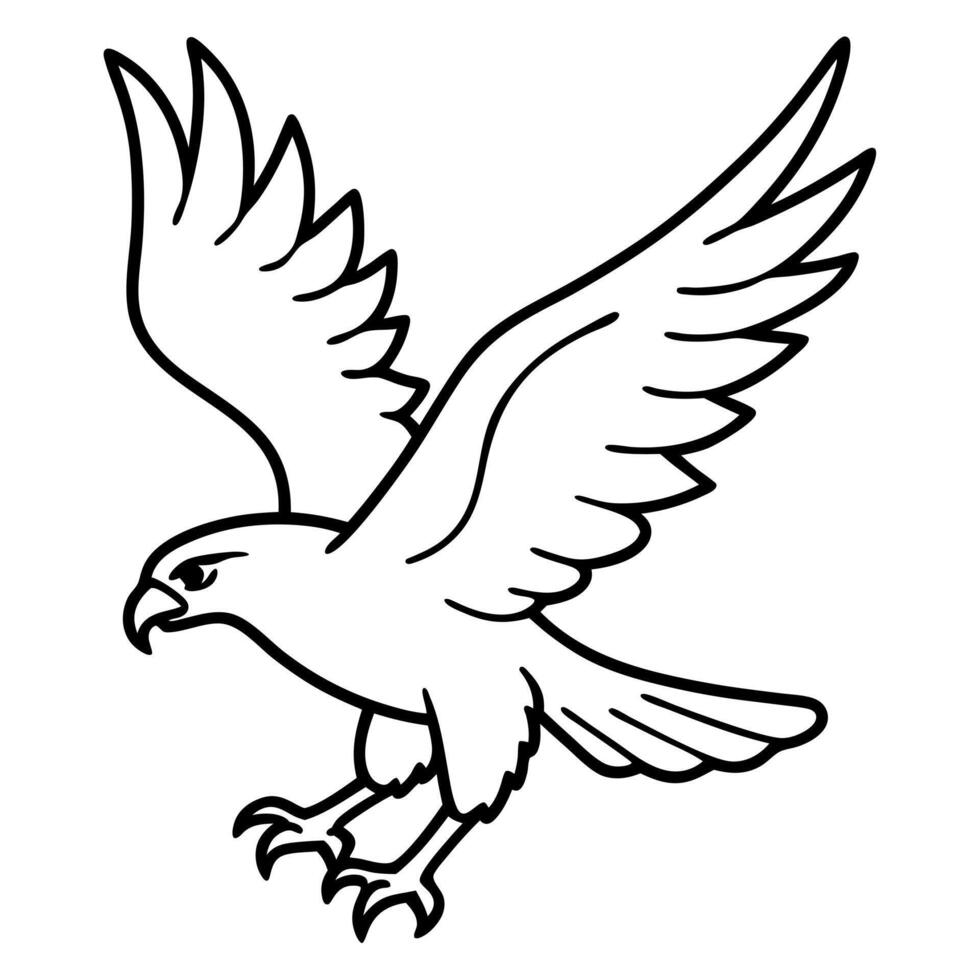 Eagle coloring pages free printable vector