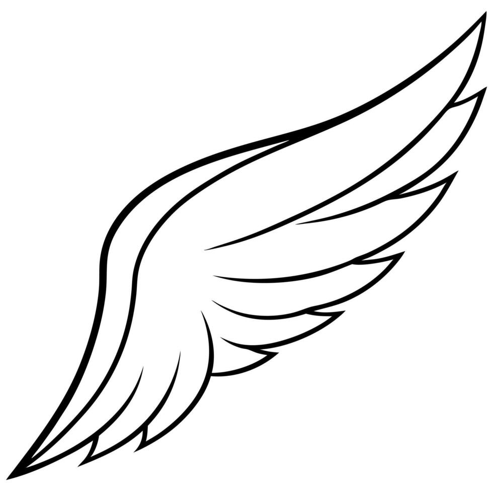 Angel wings coloring pages 51003557 - Angel Wings Coloring Pages Vector 