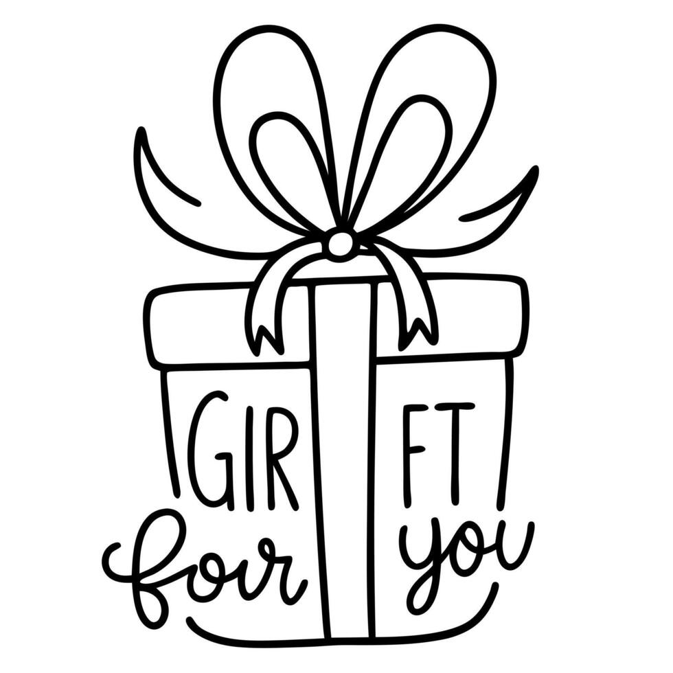 Gift for you svg vector