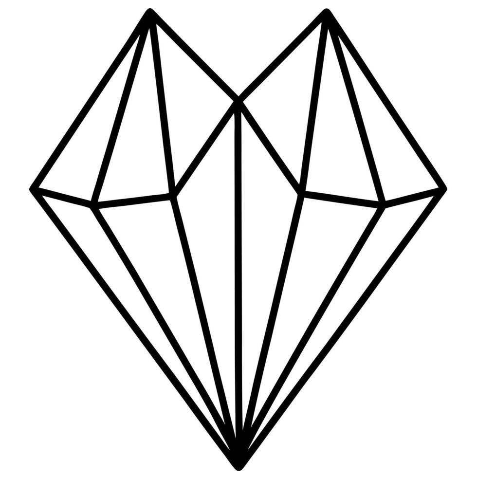 lapis lazuli gemstones, illustration line art vector