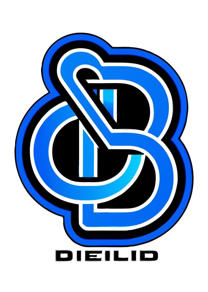 The logo for the team dielid vector