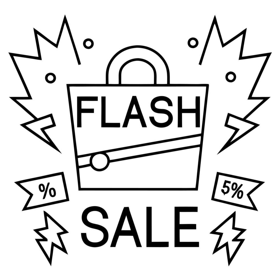 flash sale shopping poster or banner flash sales banner template design for social media and vector