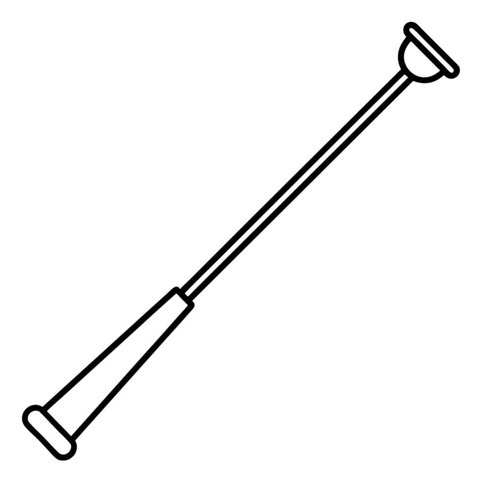 pry bar, illustration line art vector