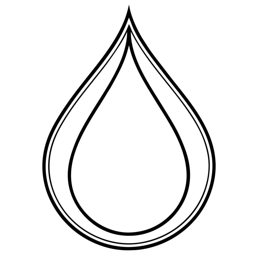 Water drop icon vector