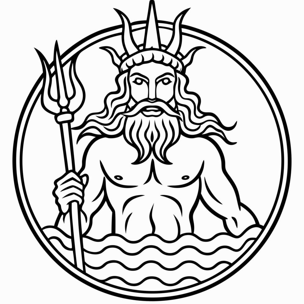 Neptune coloring pages neptune coloring pages vector