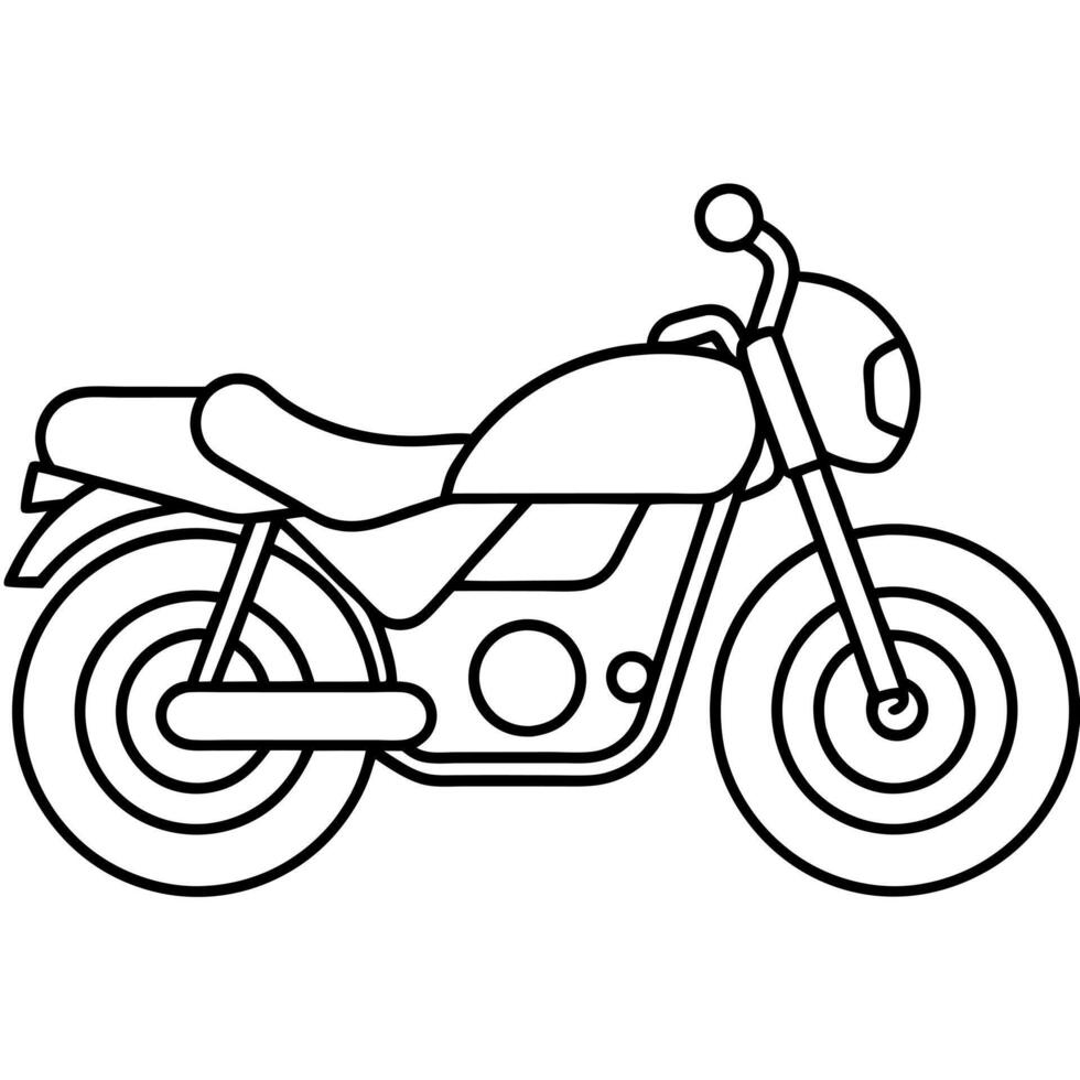 Motorcycle coloring pages free printable coloring pages vector