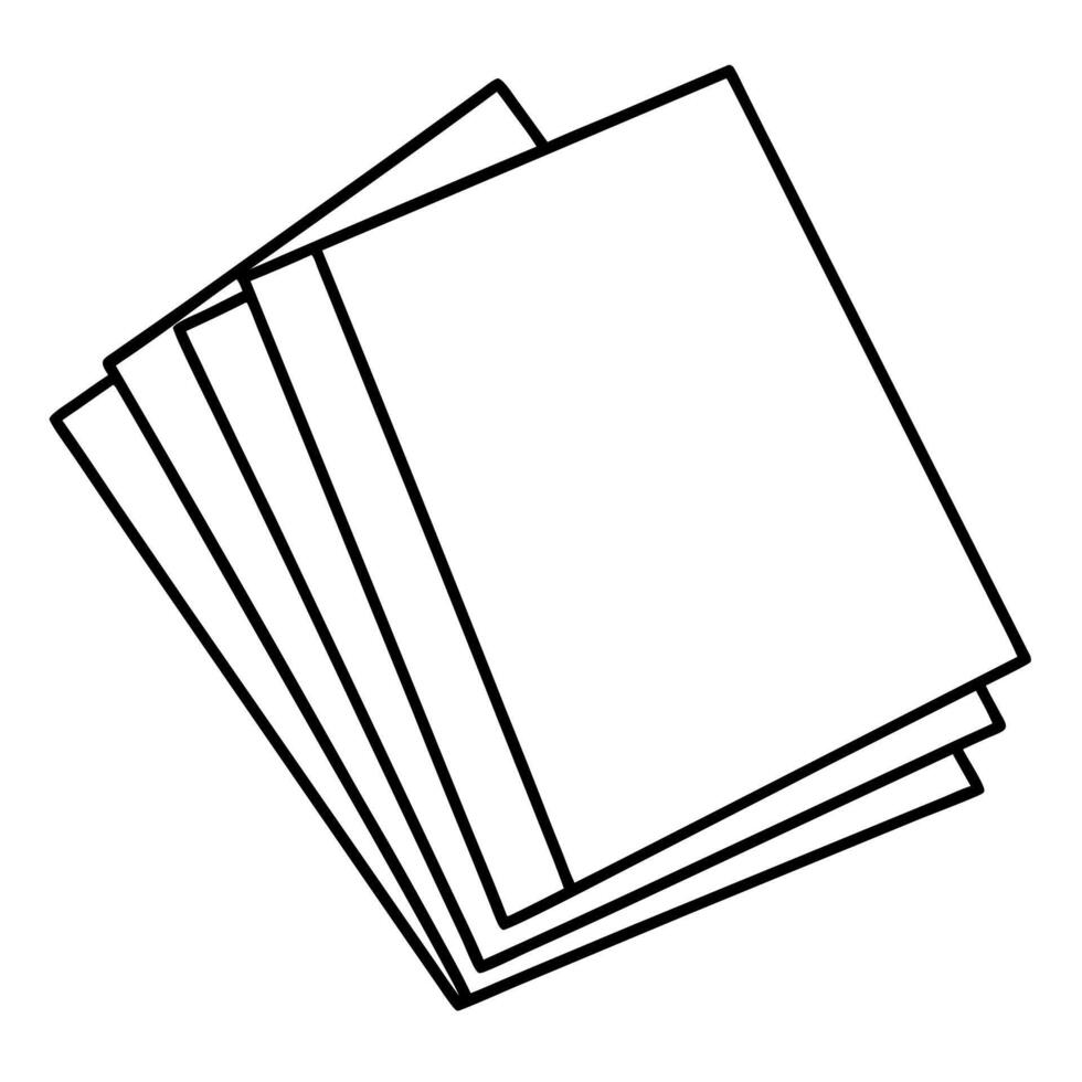 cardboard hseets, illustration line art vector