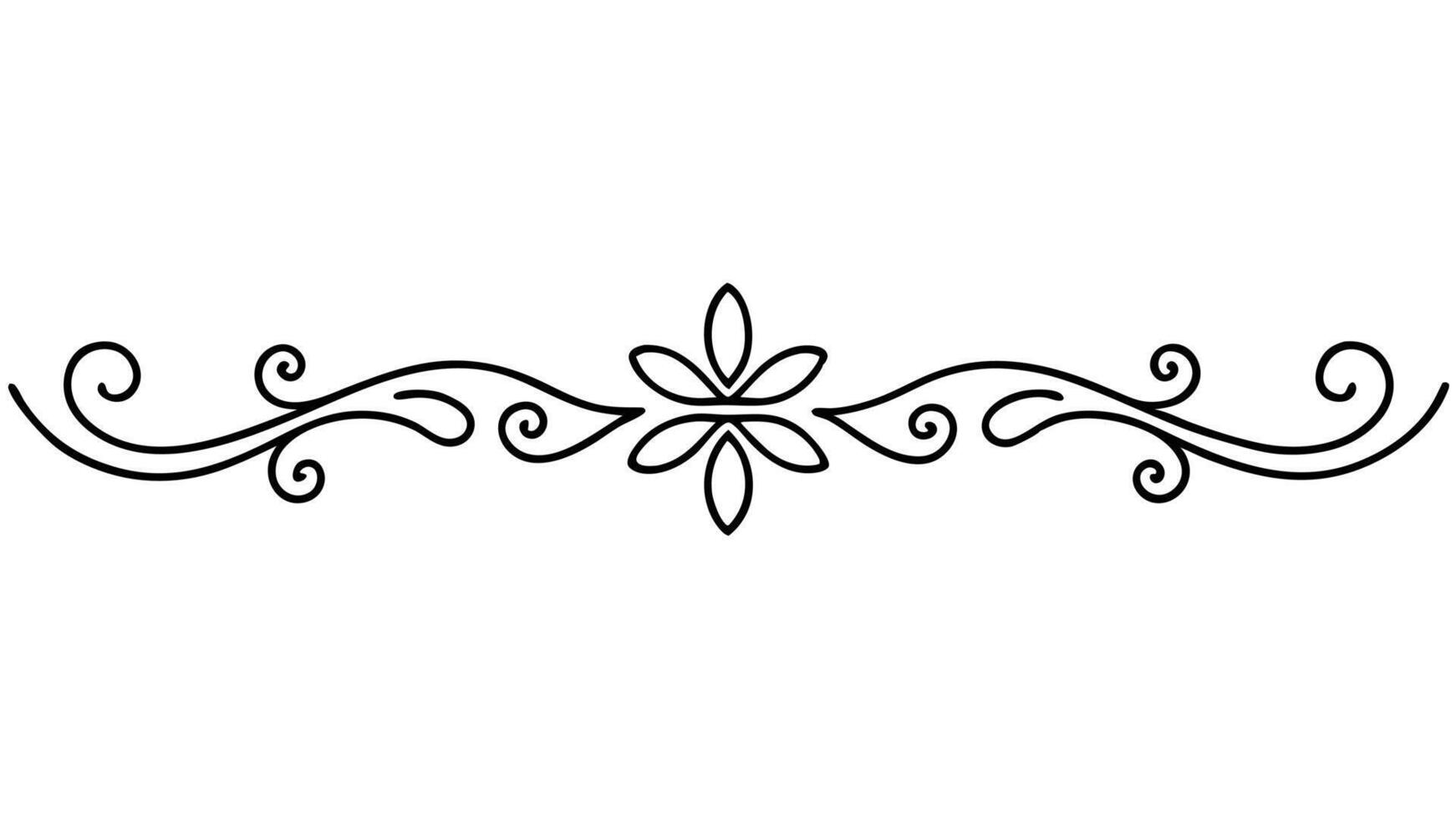 A black and white drawing of a flower vector