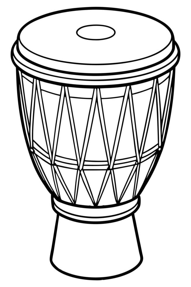 bongo, illustration line art vector
