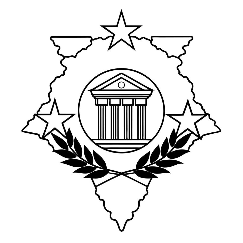 The emblem of the state of texas vector