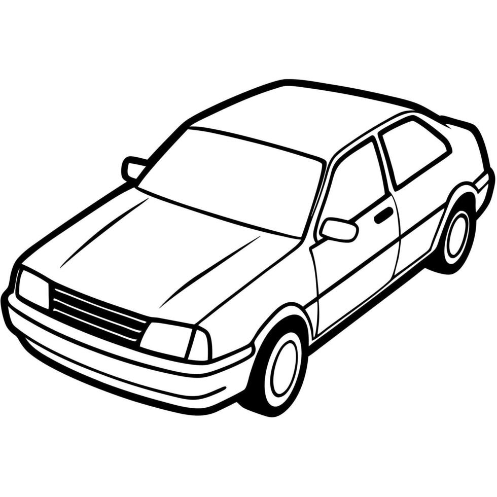 Car coloring pages for kids vector