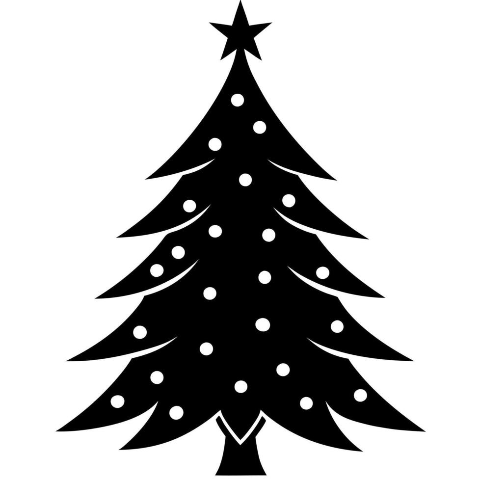 Christmas tree clip art vector
