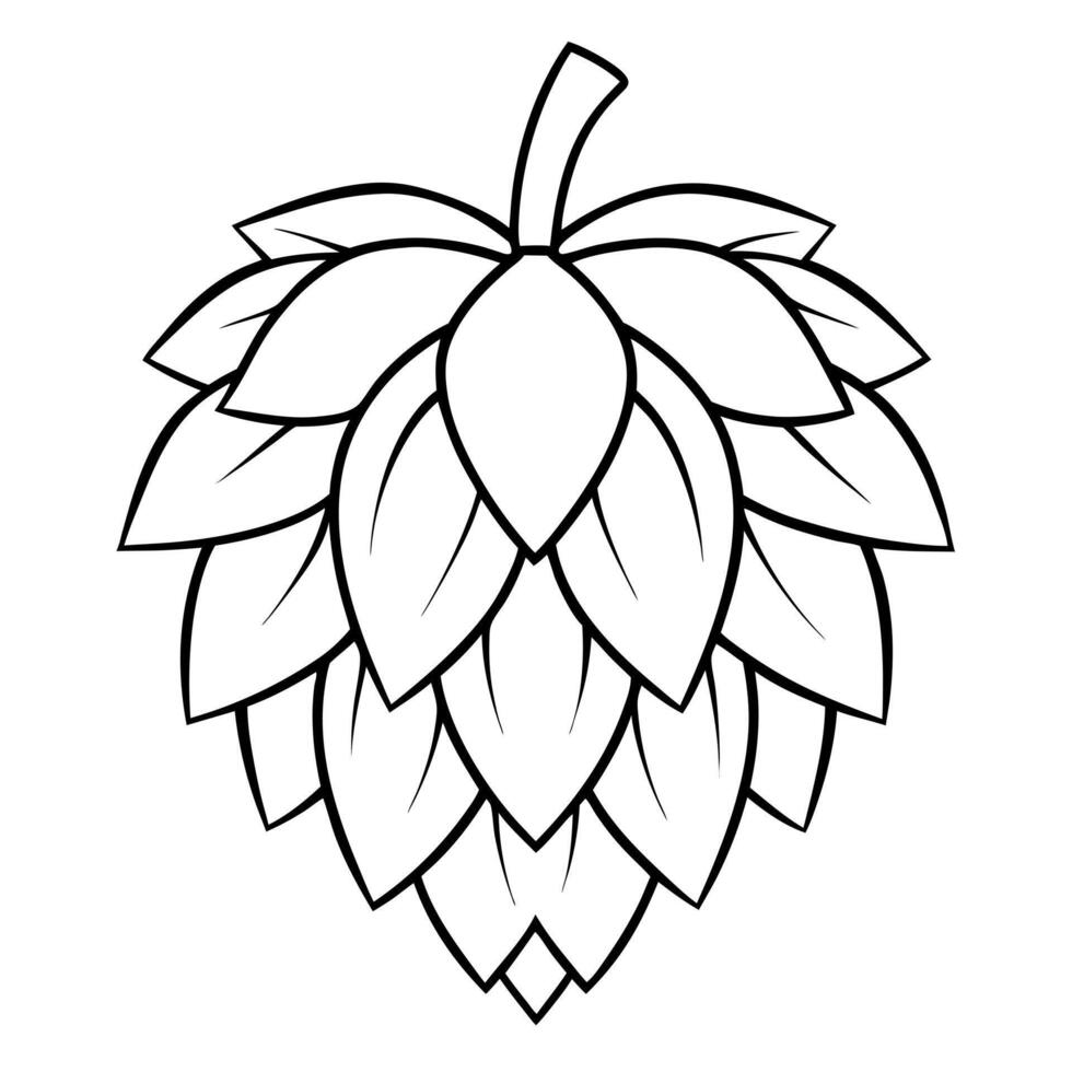 hops, illustration line art vector