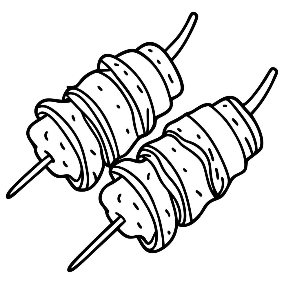 deliciously sizzling bacon wrapped dates perfectly cooked savory bite sized treat ideal parties vector