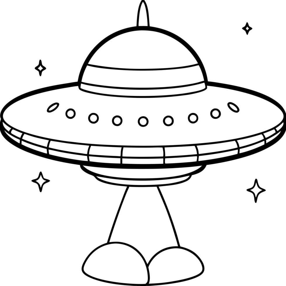 sci-fi, illustration line art vector