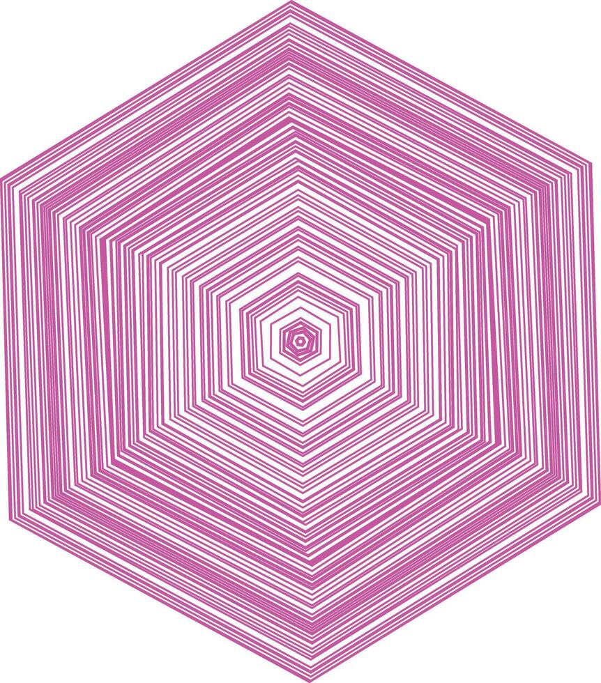 A hexagonal pattern in pink and white vector
