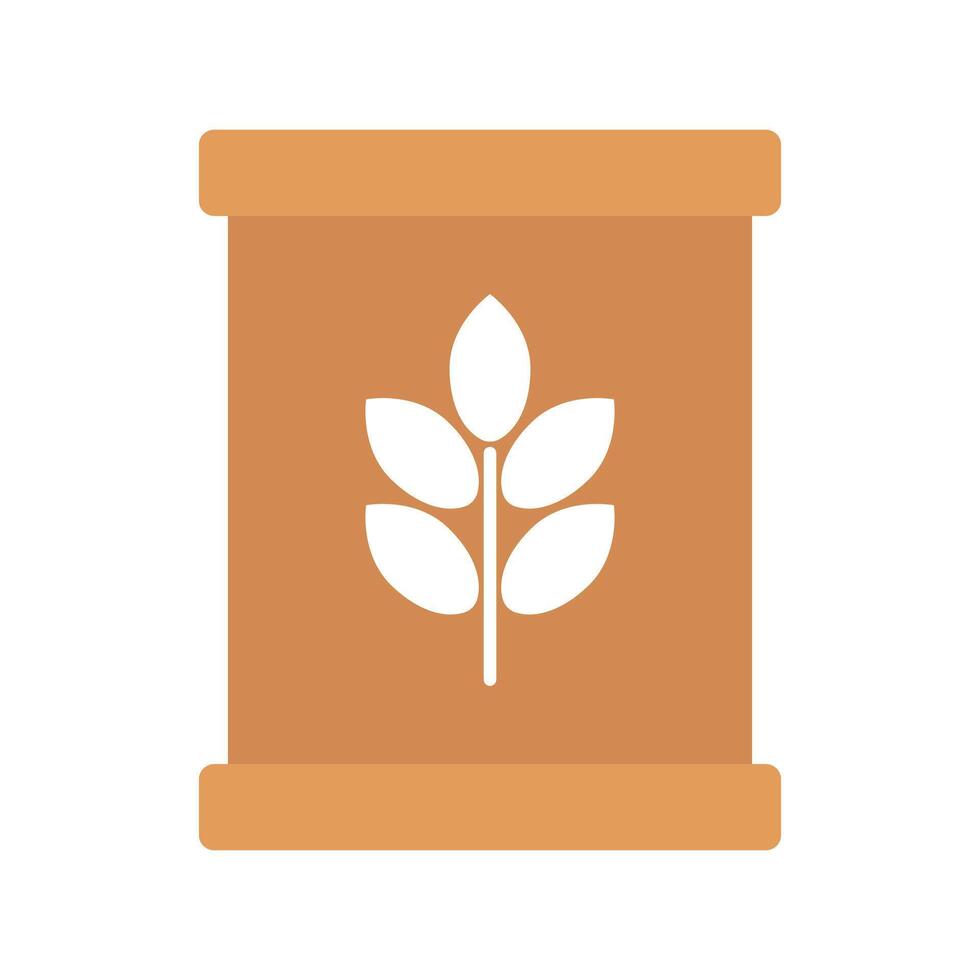 Flour bag icon. Wheat sack icon. vector