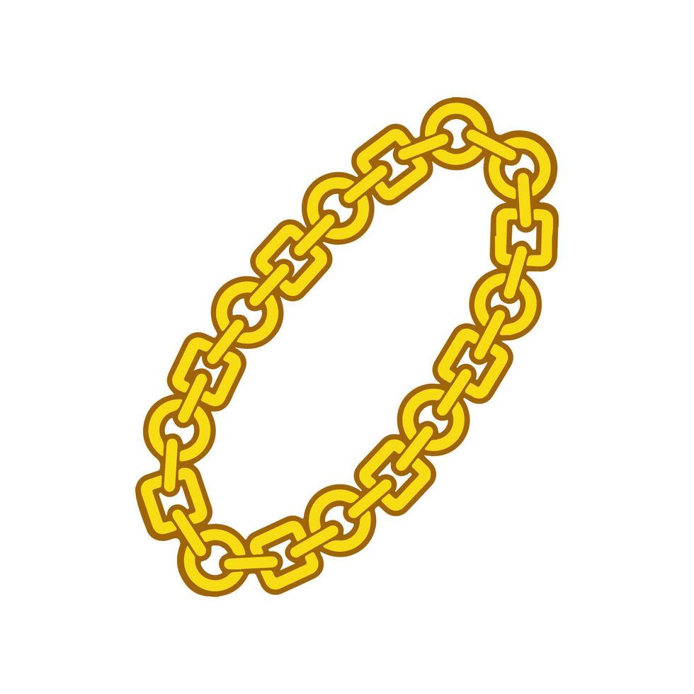 Luxurious Design of a Golden Chain Elegant vector