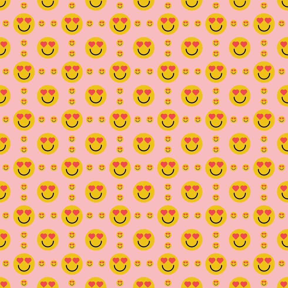 Round abstract faces. background with various colorful characters. cartoon style. flat design. Set of emoticons for print, paper, fabric. vector