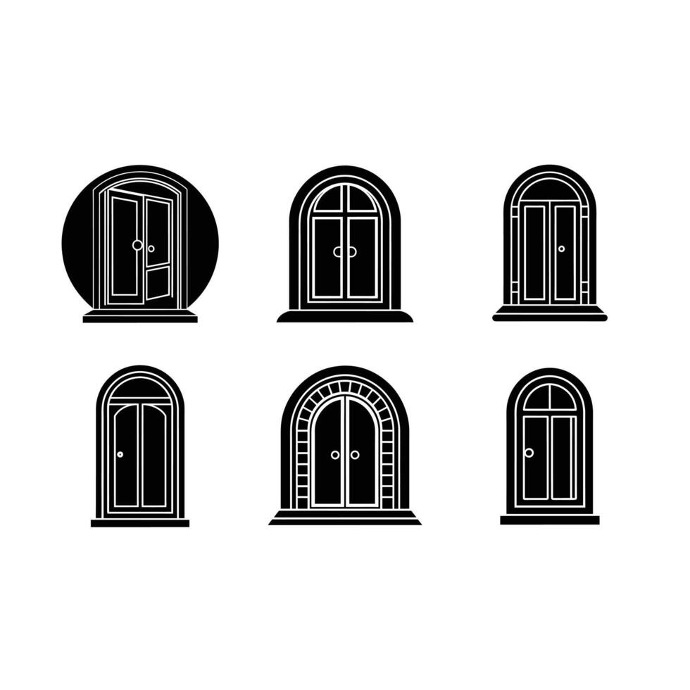Door - and Line Art Design vector