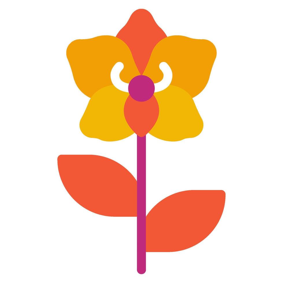 Orchid icon for web, app, infographic, etc vector