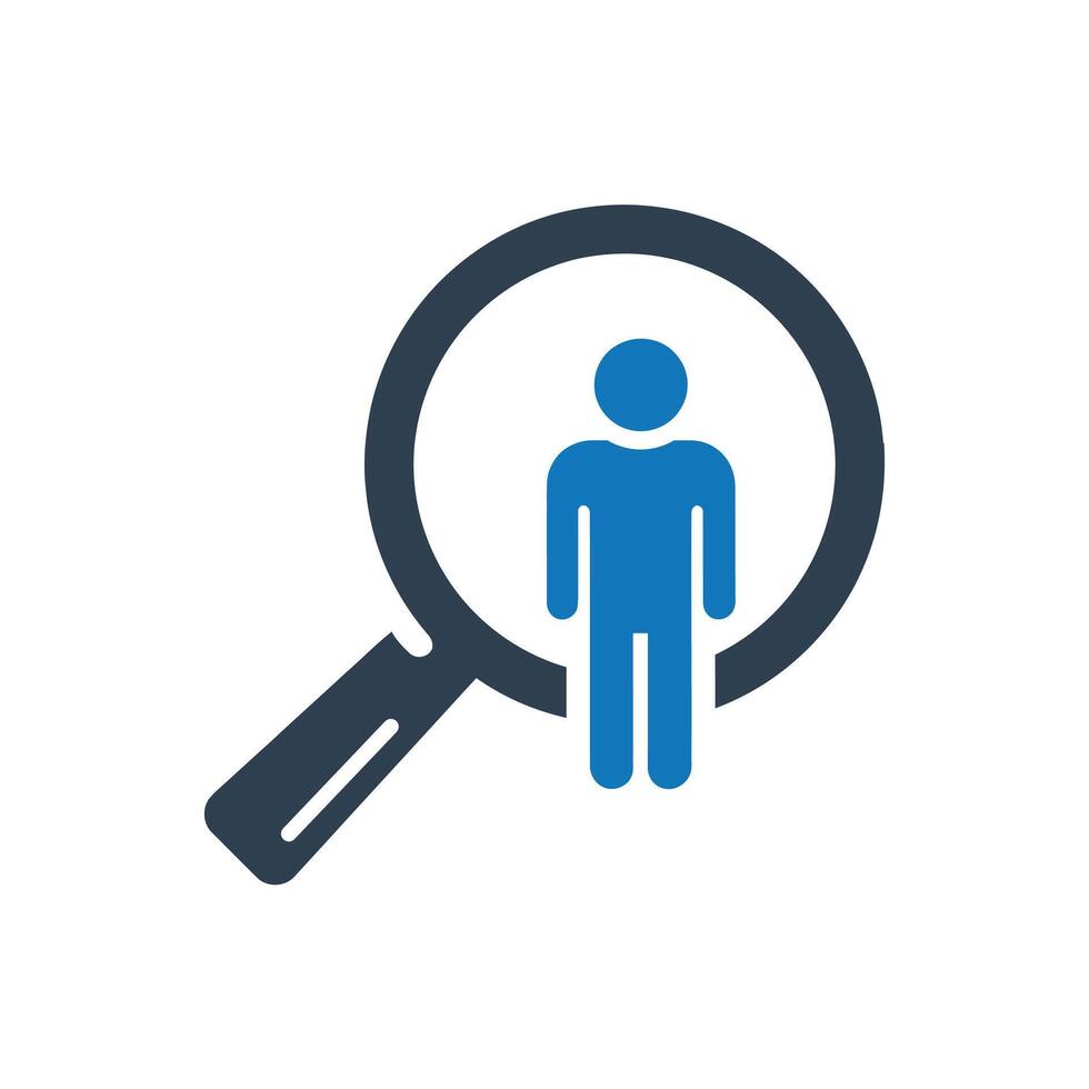 Missing person icon vector