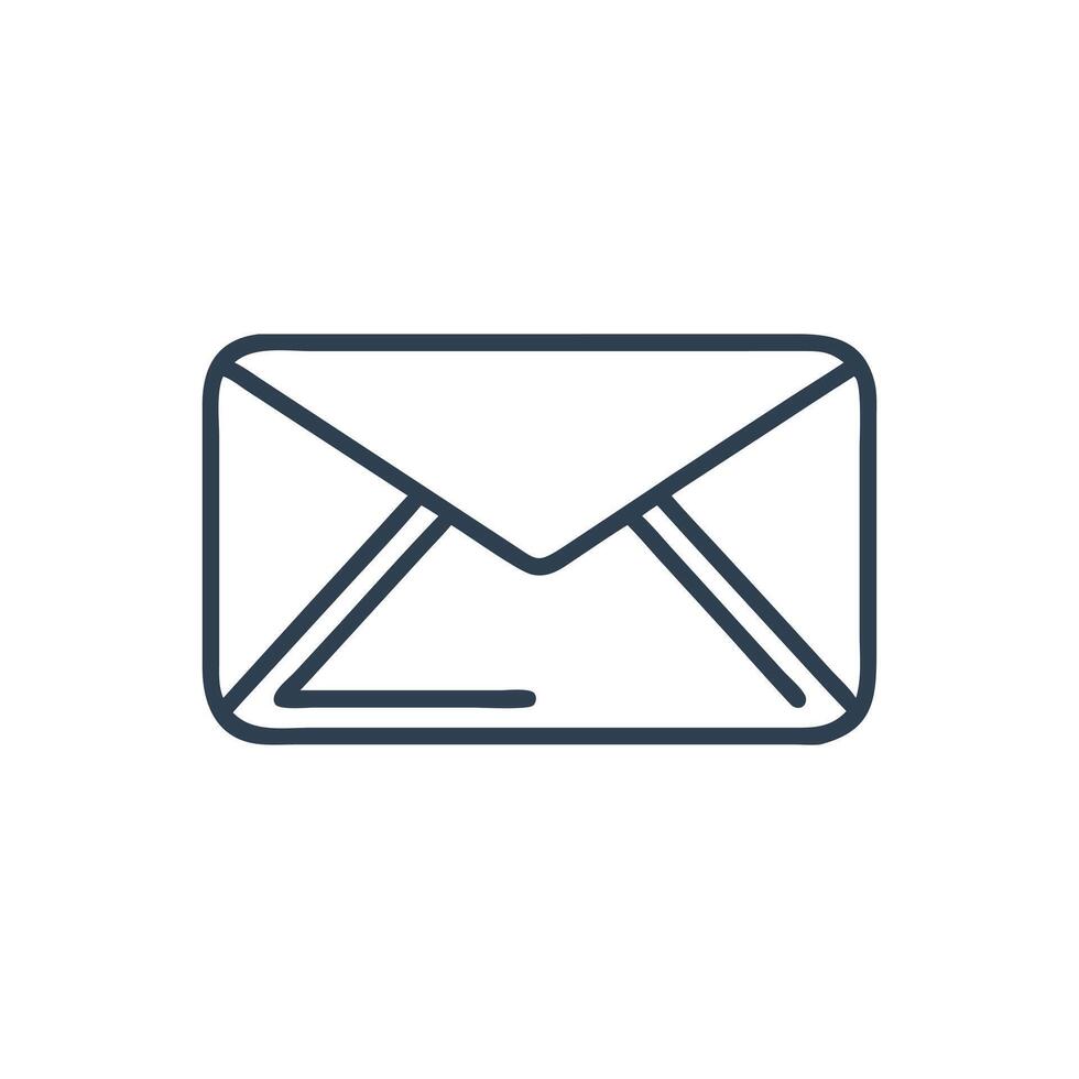 Email Message Icon, Opened envelope email icon, Email Icon vector